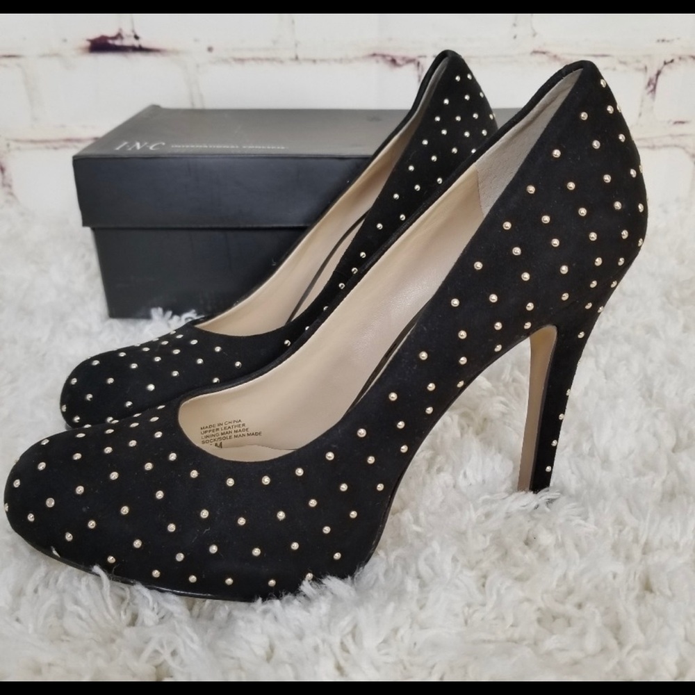 Black suede INC shoes
